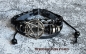 Preview: Hexenshop Dark Phönix Lederarmband mit Pentagramm